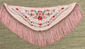 Mantón de Seda Salmón Niña FLAMENCA