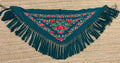Mantón de Seda Verde Botella FLAMENCA