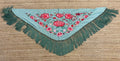 Mantón de Seda Turquesa FLAMENCA