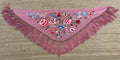 Mantón de Seda Rosa Empolvado FLAMENCA