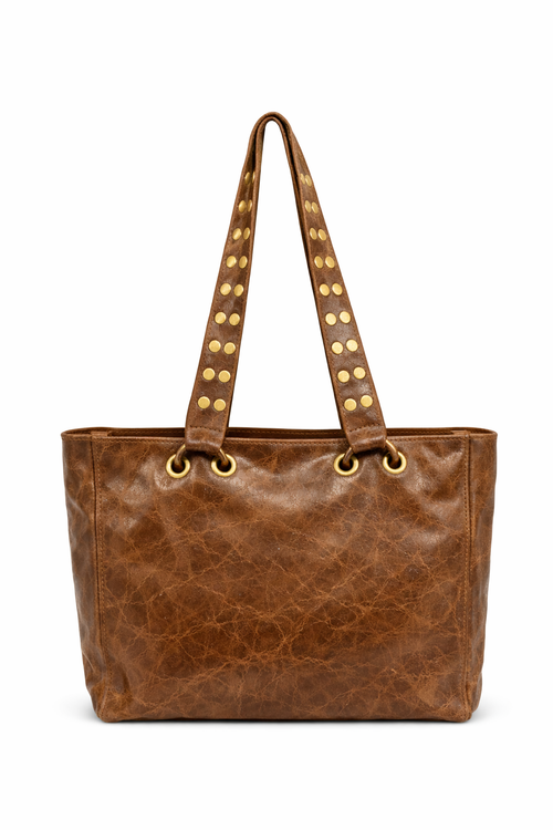 Bolso Rivet Tote Marrón