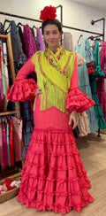 Traje de Flamenca Coral