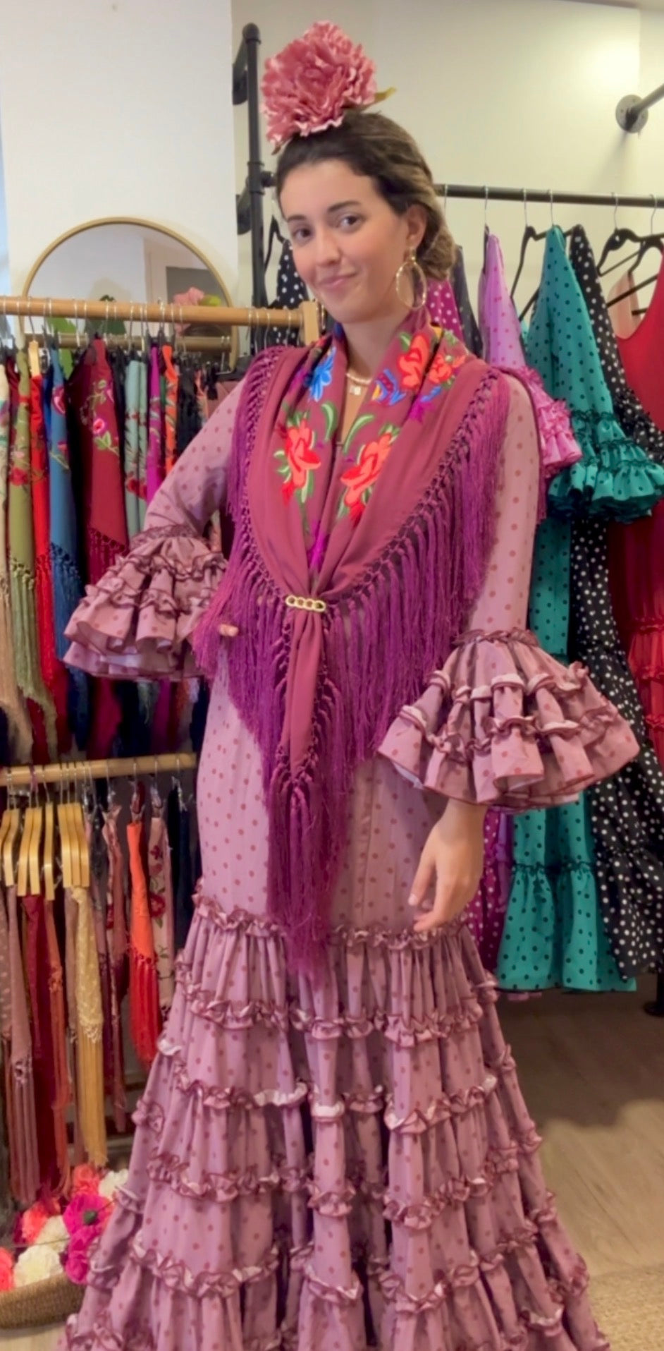 Traje de Flamenca Maquillaje