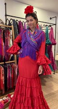 Traje de Flamenca Rojo